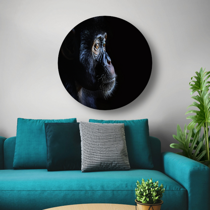 De Stille Getuige - Aap in het Donker forex muurcirkel