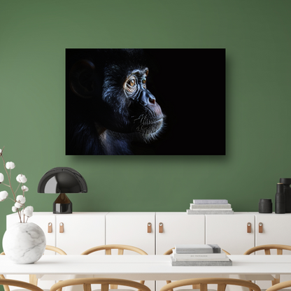 De Stille Getuige - Aap in het Donker canvas