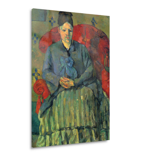Portret van mevrouw Cézanne in een rode fauteuil - Paul Cézanne Acrylglas