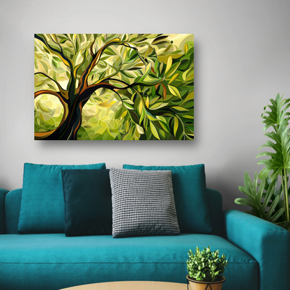 Bloeiende boom van Van Gogh canvas