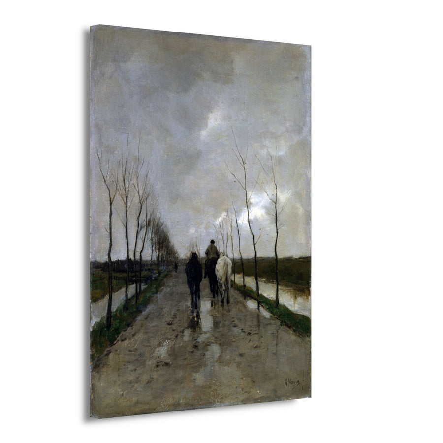 Langs de waterkant - Anton Mauve canvas