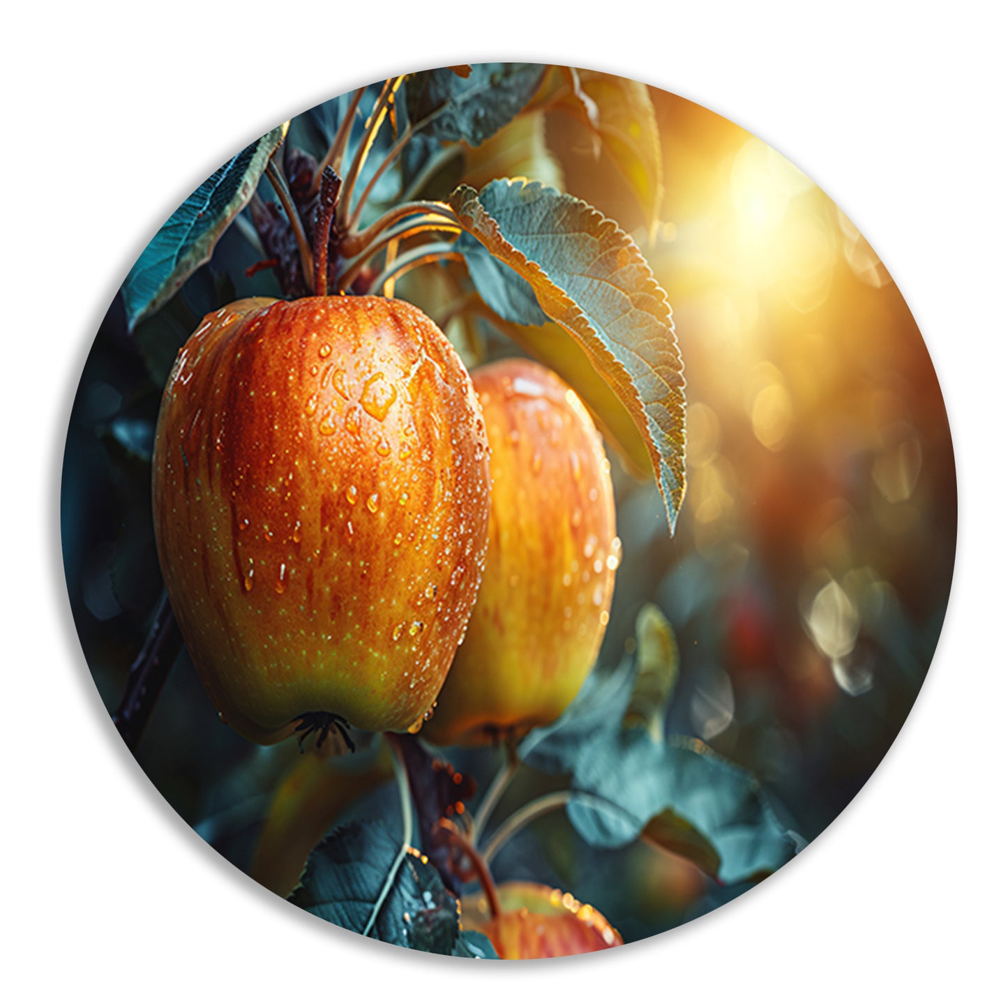 Stilleven met appels van Van Gogh forex muurcirkel
