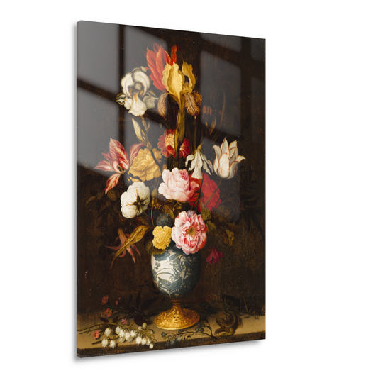 Bloemen in een Wan-Li Vaas - Balthasar van der Ast Acrylglas