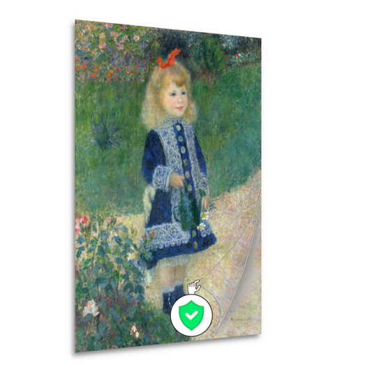 Een meisje met een gieter - Pierre-Auguste Renoir poster