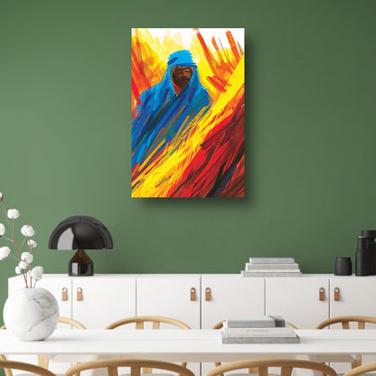 Abstracte Expressie van de Vurige Ziel poster