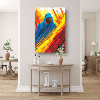 Abstracte Expressie van de Vurige Ziel poster