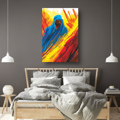 Abstracte Expressie van de Vurige Ziel poster