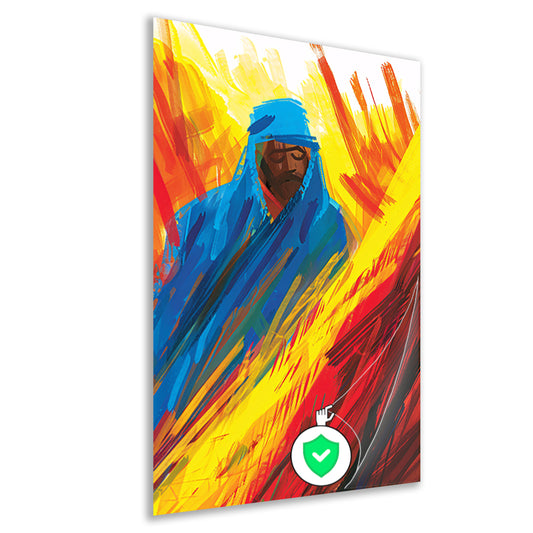 Abstracte Expressie van de Vurige Ziel poster