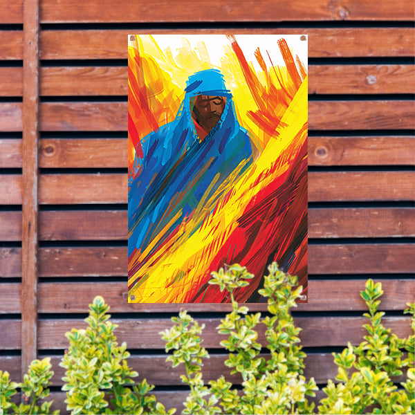 Abstracte Expressie van de Vurige Ziel tuinposter