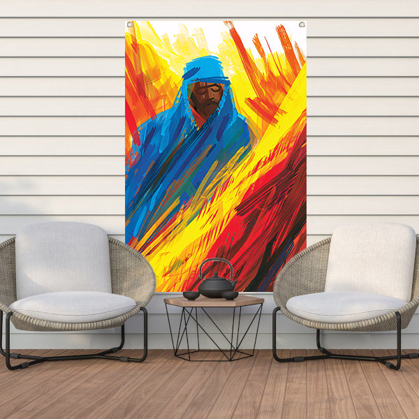 Abstracte Expressie van de Vurige Ziel tuinposter