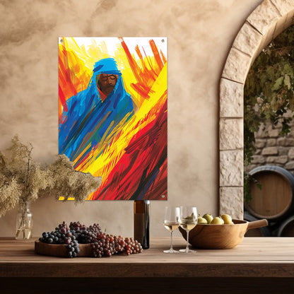 Abstracte Expressie van de Vurige Ziel tuinposter