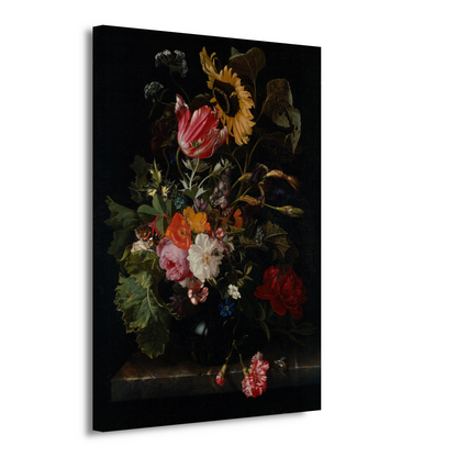 Boeket bloemen in een vaas - Maria van Oosterwyck canvas