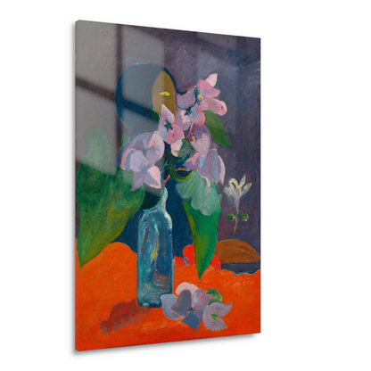Stilleven met bloemen en idool - Paul Gauguin Acrylglas