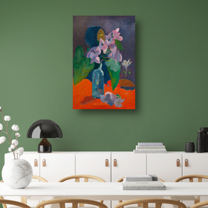 Stilleven met bloemen en idool - Paul Gauguin poster