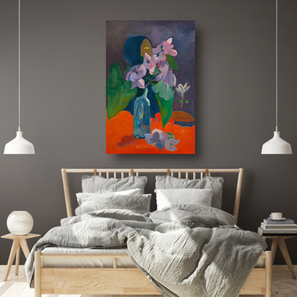 Stilleven met bloemen en idool - Paul Gauguin poster