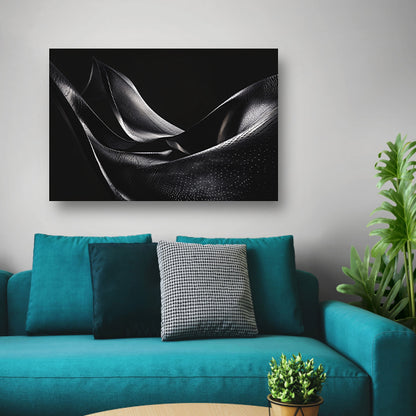 Abstracte golvende vormen in monochrome tinten   acrylglas