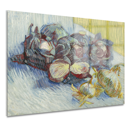 Rode kool en uien - Vincent van Gogh acrylglas