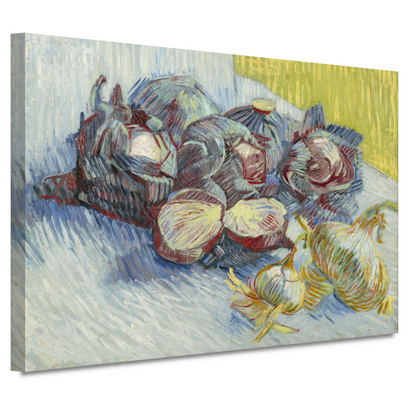 Rode kool en uien - Vincent van Gogh canvas
