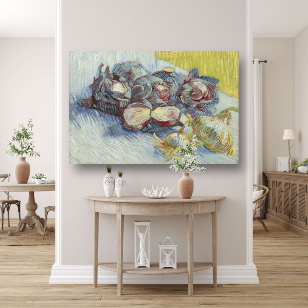 Rode kool en uien - Vincent van Gogh acrylglas