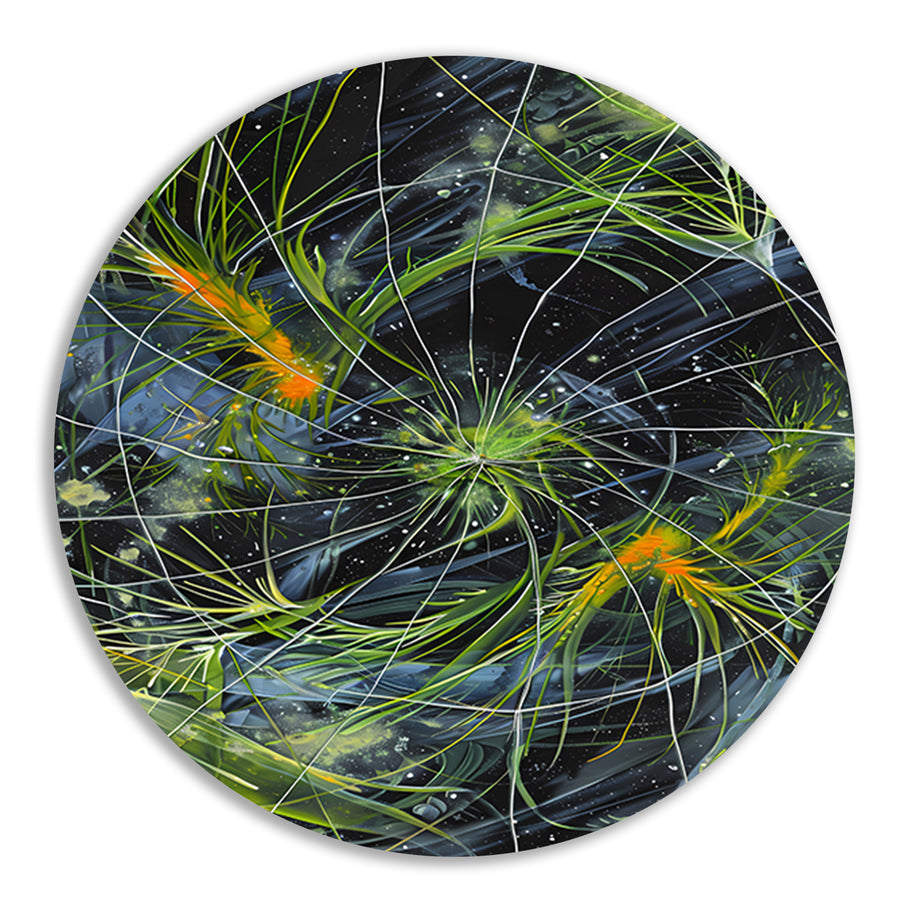 Abstracte Explosie van Kleur en Licht forex muurcirkel
