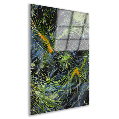 Abstracte Explosie van Kleur en Licht acrylglas