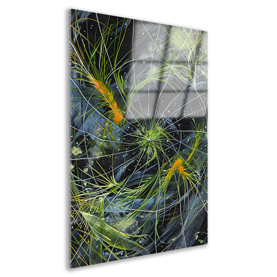 Abstracte Explosie van Kleur en Licht acrylglas