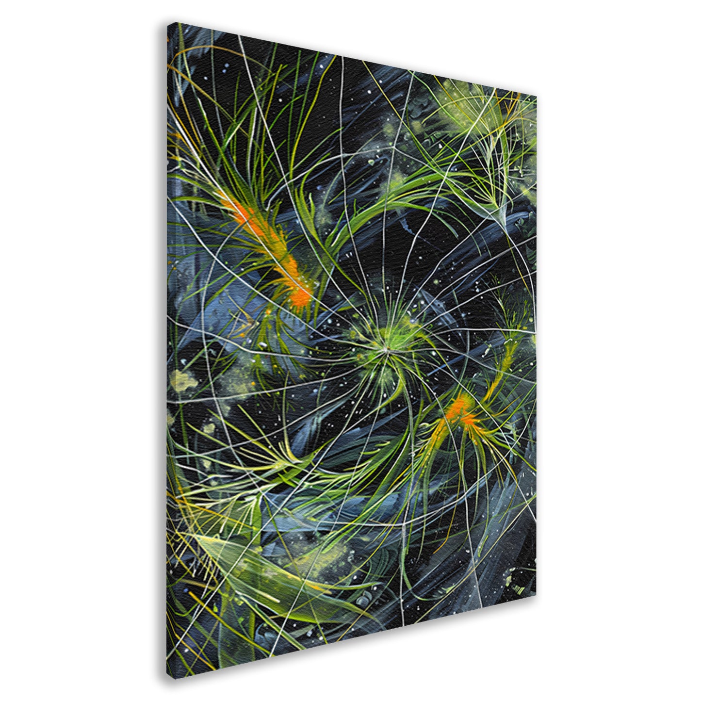 Abstracte Explosie van Kleur en Licht canvas