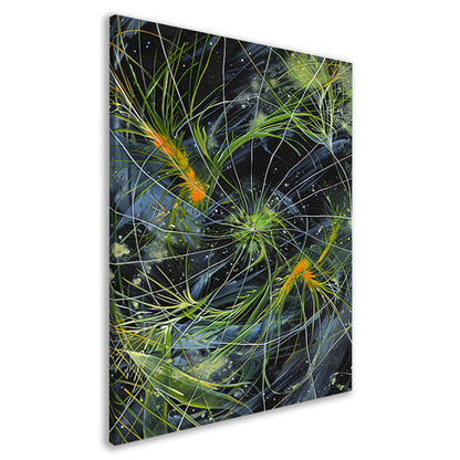 Abstracte Explosie van Kleur en Licht canvas
