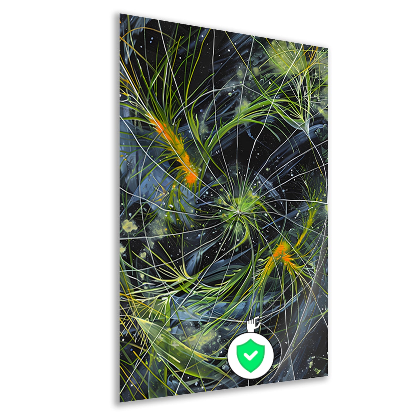 Abstracte Explosie van Kleur en Licht poster