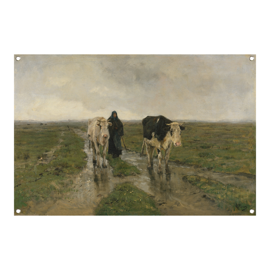 Veranderend weiland - Anton Mauve tuinposter