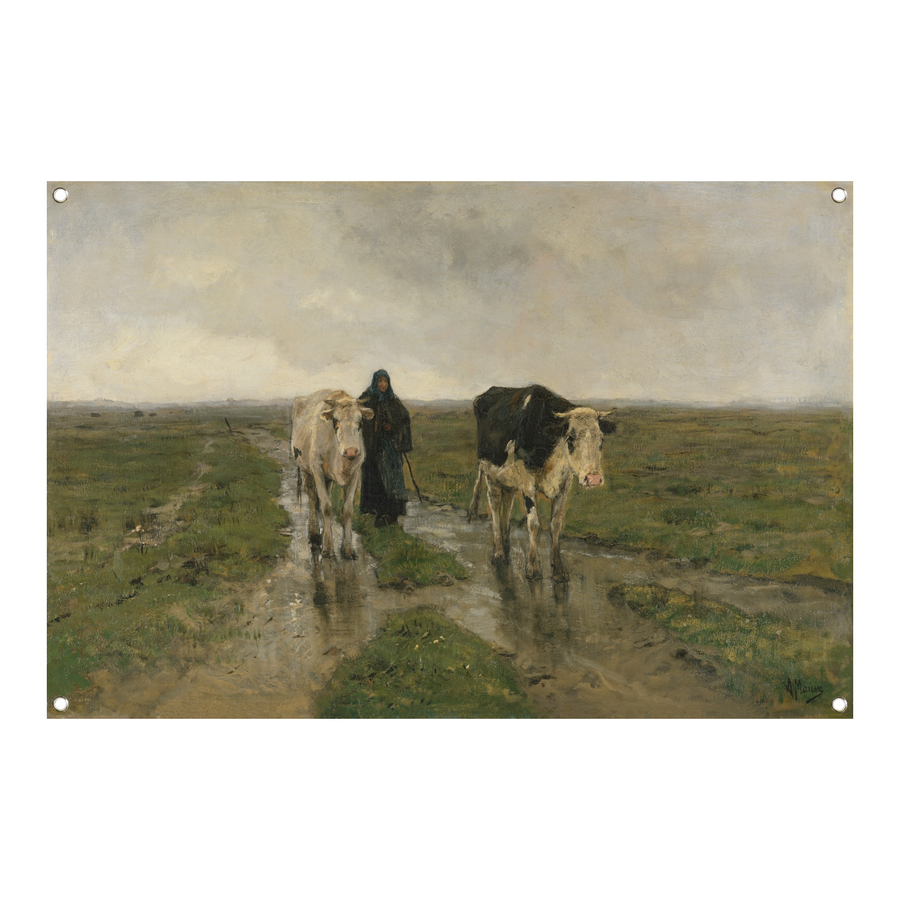 Veranderend weiland - Anton Mauve tuinposter