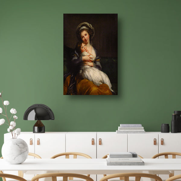 Zelfportret met haar dochter - Élisabeth Louise Vigée Le Brun poster