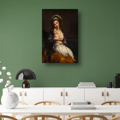 Zelfportret met haar dochter - Élisabeth Louise Vigée Le Brun poster