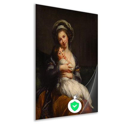 Zelfportret met haar dochter - Élisabeth Louise Vigée Le Brun poster