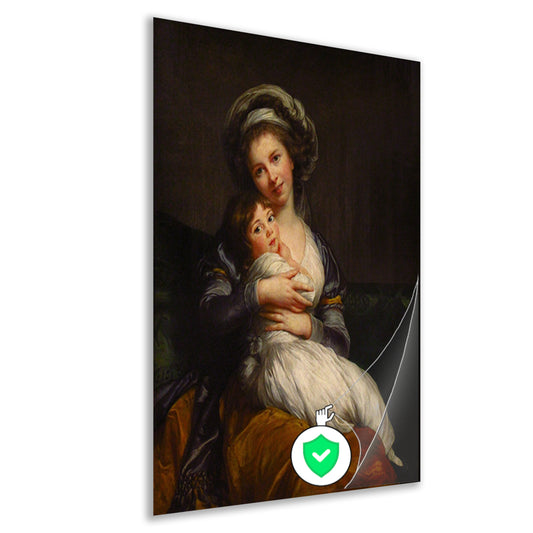 Zelfportret met haar dochter - Élisabeth Louise Vigée Le Brun poster