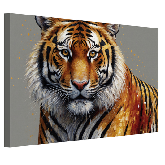 De Stille Kracht van de Elegante Tijger canvas