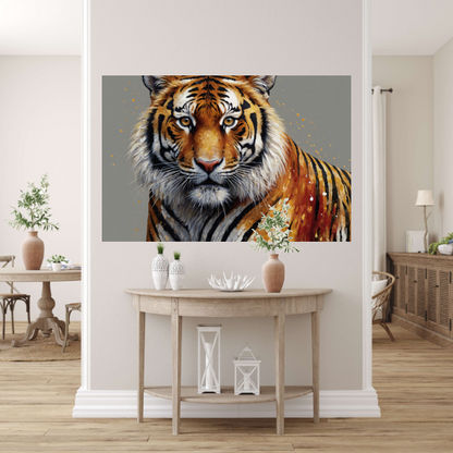 De Stille Kracht van de Elegante Tijger canvas