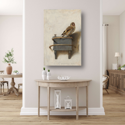 Het Puttertje - Carel Fabritius canvas met baklijst
