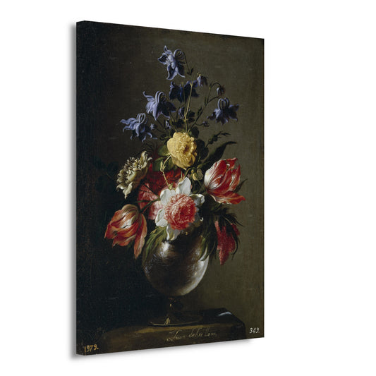 Vaas met bloemen - Juan de Arellano canvas