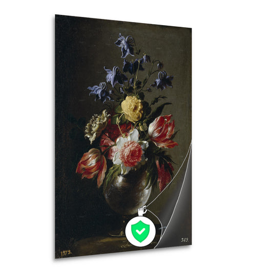 Vaas met bloemen - Juan de Arellano poster