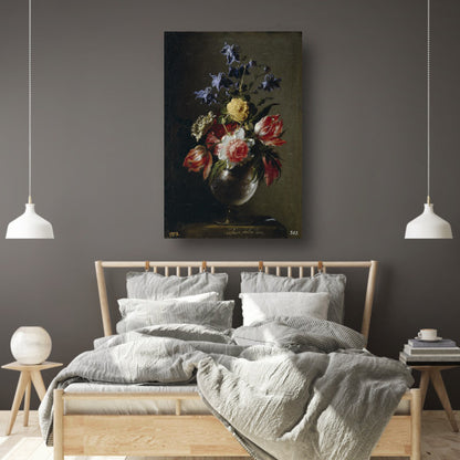 Vaas met bloemen - Juan de Arellano poster