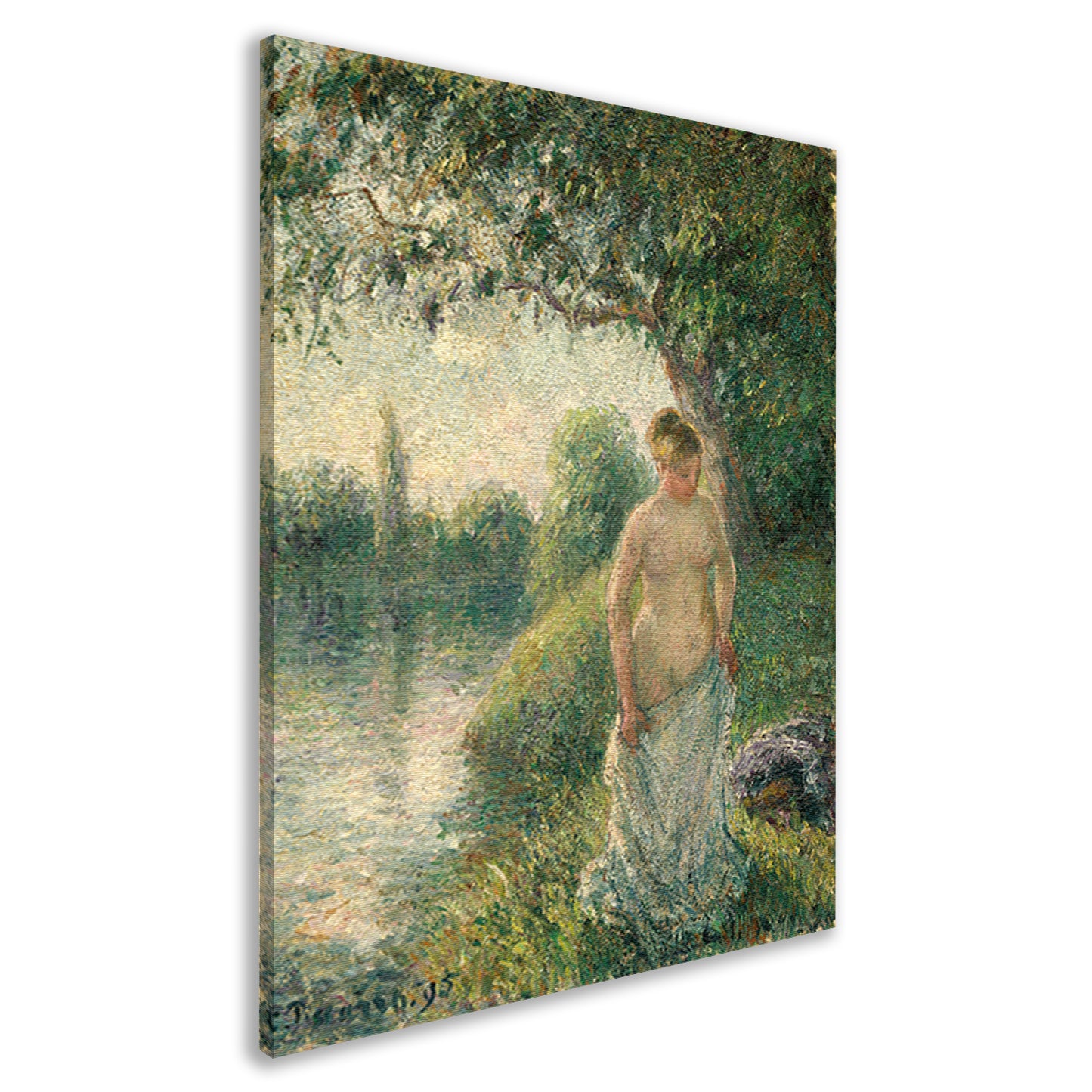 De bader - Camille Pissarro canvas