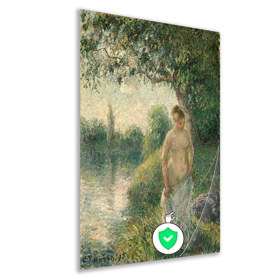 De bader - Camille Pissarro poster