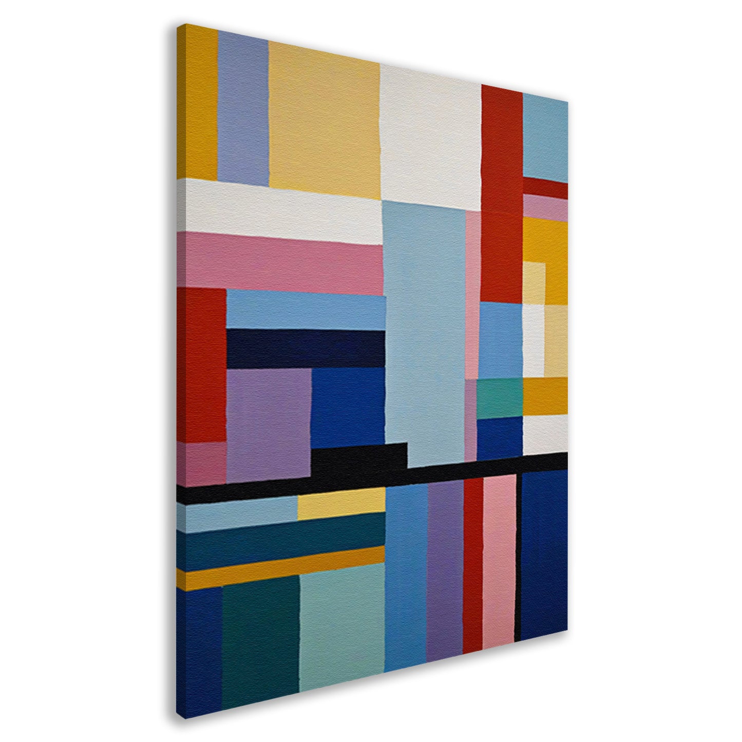 Abstracte Dans van Geometrie en Kleur canvas