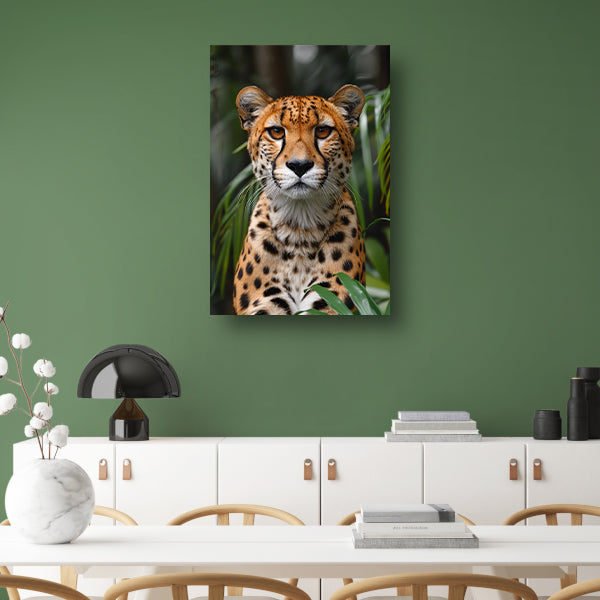 Portret van een Cheeta canvas