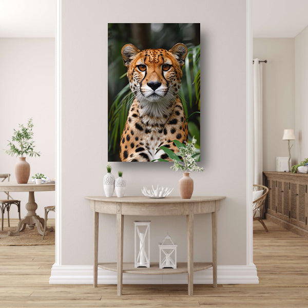 Portret van een Cheeta canvas