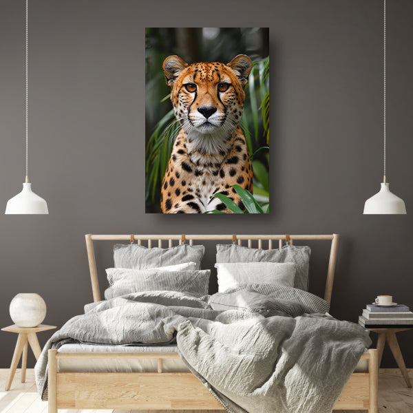 Portret van een Cheeta canvas