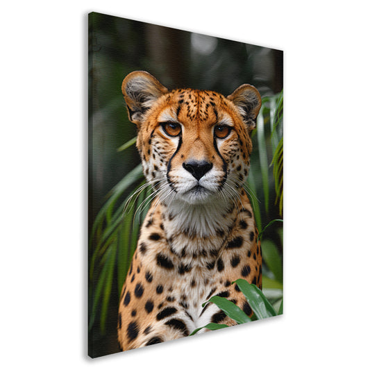 Portret van een Cheeta canvas