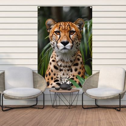 Portret van een Cheeta tuinposter