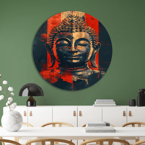 Modern Digitale Boeddha Kunst forex muurcirkel